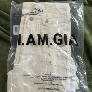 I.AM.GIA White Lace-Up Holly Pant